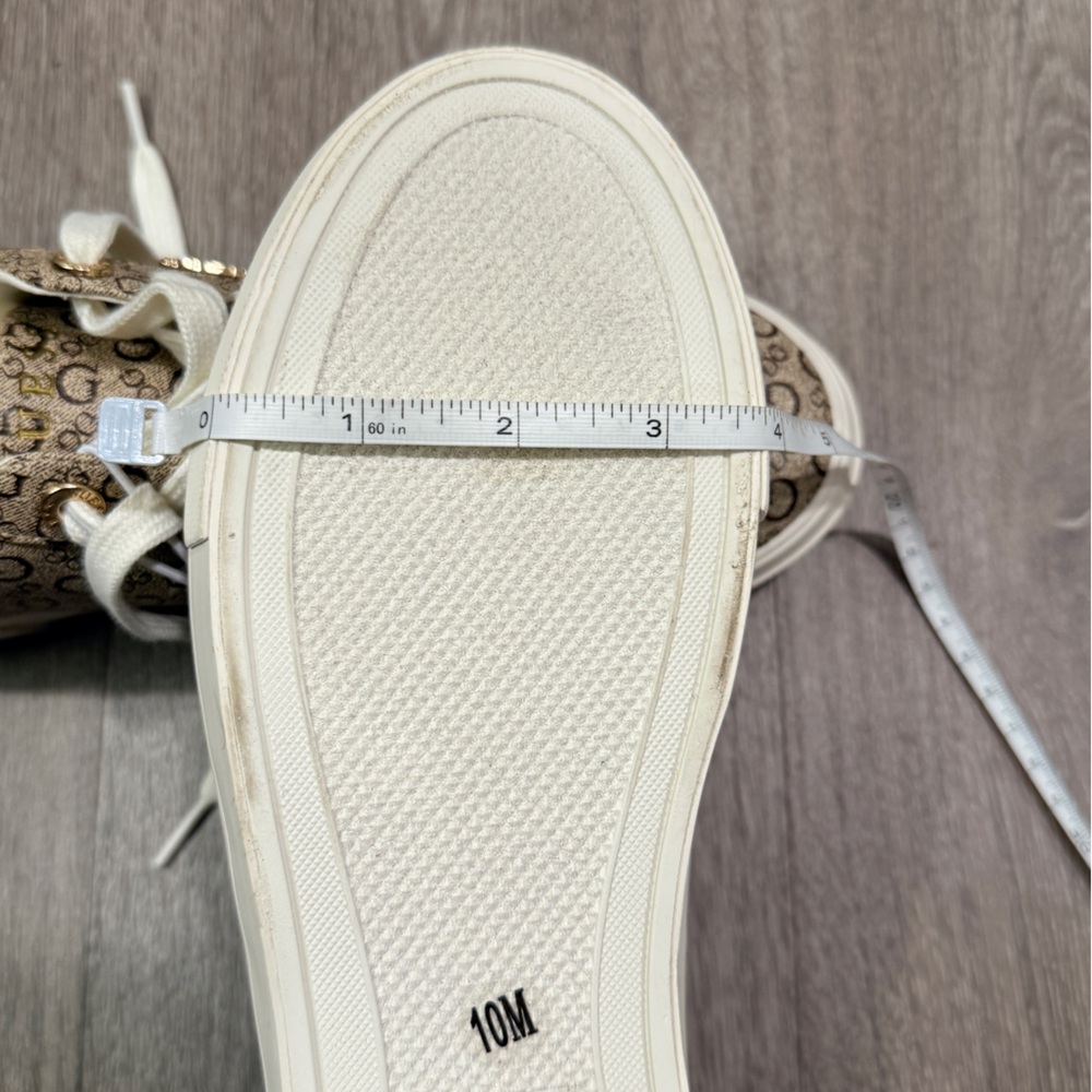 Guess Women's Stasey Quattro G Low Top Beige and Black Patterned Sneakers Size10 - Picture 9 of 10
